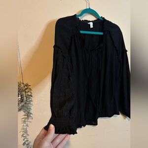 Cato XS Black Blouse